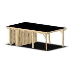 Oksbl Savvrk tilbyder montering og opstning af din nye carport med ensidig taghldning.