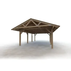 Oksbl Savvrk tilbyder montering og opstning af dit nye store carport med kip.