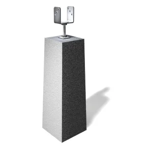 Stolpefundament Justerbar L gaffel 70 cm