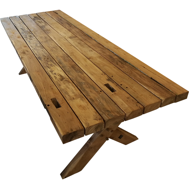Plankebord i massivt Teaktr ca. 90x250 cm