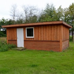 Udhus med ensidet taghldning - 16,8kvm (Byg selv)