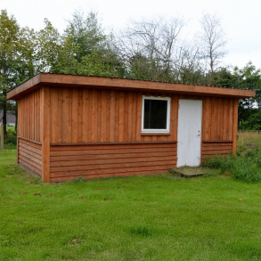 Udhus med ensidet taghldning - 18,6kvm (Byg selv)